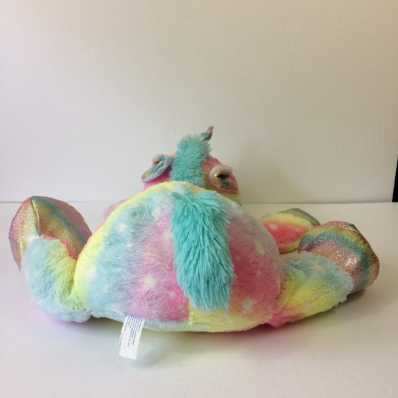 Unicorn Tie Dye Colorful Sparkle Horn Rainbow Large 28" Plush Stuffed Animal - Picture 7 of 11